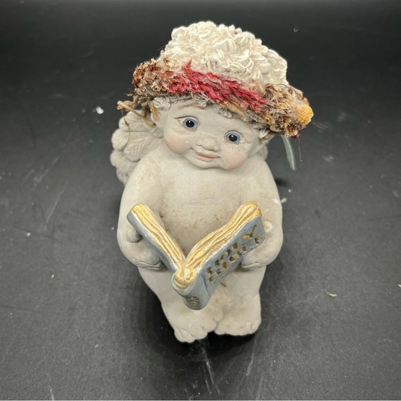 1997 DREAMSICLES "The Good Book" by Kristin Cast CHERUB w/ HOLY BIBLE #DC361 - Picture 3 of 9